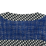 シャネル CHANEL ココマークパールボタンツイードジャケット P45853 ブルー ツイード レディース ノーカラージャケット