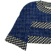 シャネル CHANEL ココマークパールボタンツイードジャケット P45853 ブルー ツイード レディース ノーカラージャケット