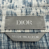 クリスチャン・ディオール Christian Dior オブリーク総柄カスリデニム長袖シャツ 013D585BY989 ブルー デニム メンズ 長袖シャツ