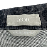 クリスチャン・ディオール Christian Dior オブリーク総柄コットンベロア長袖シャツ 033D490M321 ブラック コットン メンズ 長袖シャツ