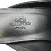 エルメス HERMES グルーピーバックルミュール ブラック レザー レディース ミュール