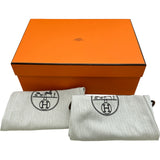 エルメス HERMES グルーピーバックルミュール ブラック レザー レディース ミュール