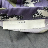 TOGA PULLA プリントプリーツラップスカート パープル ポリエステル レディース ロングスカート