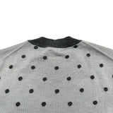 エルメス HERMES Clic Clac カシミヤ混半袖ニットセーター グレー カシミヤ レディース セーター