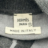 エルメス HERMES Clic Clac カシミヤ混半袖ニットセーター グレー カシミヤ レディース セーター