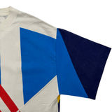 ルイ・ヴィトン LOUIS VUITTON フラッグスパッチワーク半袖Tシャツ HHY81W レッド コットン メンズ 半袖Ｔシャツ