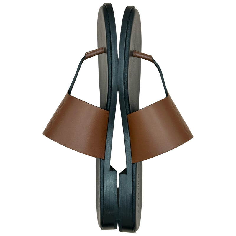 ロエベ LOEWE エンボスアナグラム トングサンダル 812103 ブラック