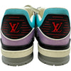 ルイ・ヴィトン LOUIS VUITTON トレイナーラインローカットスニーカー VL0293 ブルー レザー メンズ スニーカー