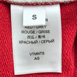 ヴェトモン VETEMENTS Extreme System 切替スウェットパンツ VL16SP140R レッド コットン メンズ パンツ