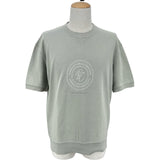 ブルネロクチネリ BRUNELLO CUCINELLI サークルロゴ 半袖スウェットシャツ グリーン コットン メンズ 半袖Ｔシャツ