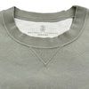 ブルネロクチネリ BRUNELLO CUCINELLI サークルロゴ 半袖スウェットシャツ グリーン コットン メンズ 半袖Ｔシャツ