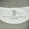 ブルネロクチネリ BRUNELLO CUCINELLI サークルロゴ 半袖スウェットシャツ グリーン コットン メンズ 半袖Ｔシャツ