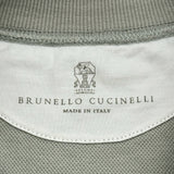 ブルネロクチネリ BRUNELLO CUCINELLI サークルロゴ 半袖スウェットシャツ グリーン コットン メンズ 半袖Ｔシャツ