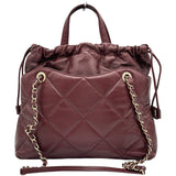 シャネル CHANEL マトラッセ2WAYバッグ 28番台 ボルドー ゴールド金具 ラムスキン レディース ショルダーバッグ