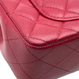 シャネル CHANEL ミニマトラッセ20 A69900 26番台 ピンク シルバー金具 キャビアスキン レディース ショルダーバッグ