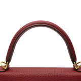 エルメス HERMES ケリー28 内縫い □R刻印 ルージュグレナ ゴールド金具 トリヨン レディース ショルダーバッグ