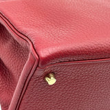 エルメス HERMES ケリー28 内縫い □R刻印 ルージュグレナ ゴールド金具 トリヨン レディース ショルダーバッグ