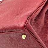 エルメス HERMES ケリー28 内縫い □R刻印 ルージュグレナ ゴールド金具 トリヨン レディース ショルダーバッグ