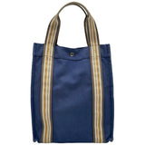 エルメス HERMES サックドプラージュ ノマードPM ブルー シルバー金具 トワル レディース トートバッグ