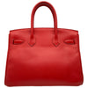 エルメス HERMES バーキン30 □Q刻印 ルージュカザック シルバー金具 エプソン レディース ハンドバッグ