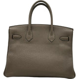 エルメス HERMES バーキン30 □R刻印 トープ シルバー金具 トゴ レディース ハンドバッグ