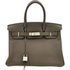 エルメス HERMES バーキン30 □R刻印 トープ シルバー金具 トゴ レディース ハンドバッグ