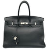エルメス HERMES バーキン35 □N刻印 ブラック シルバー金具 トゴ レディース ハンドバッグ