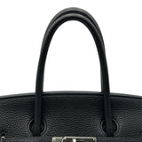 エルメス HERMES バーキン35 □N刻印 ブラック シルバー金具 トゴ レディース ハンドバッグ
