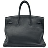 エルメス HERMES バーキン35 □N刻印 ブラック シルバー金具 トゴ レディース ハンドバッグ
