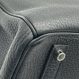 エルメス HERMES バーキン35 □N刻印 ブラック シルバー金具 トゴ レディース ハンドバッグ