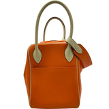 エルメス HERMES リンディ34 ▢M刻印 オレンジ/パルシェマン シルバー金具 トリヨンクレマンス レディース ショルダーバッグ