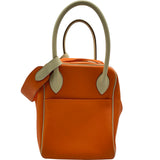 エルメス HERMES リンディ34 ▢M刻印 オレンジ/パルシェマン シルバー金具 トリヨンクレマンス レディース ショルダーバッグ