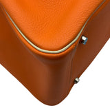 エルメス HERMES リンディ34 ▢M刻印 オレンジ/パルシェマン シルバー金具 トリヨンクレマンス レディース ショルダーバッグ