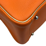 エルメス HERMES リンディ34 ▢M刻印 オレンジ/パルシェマン シルバー金具 トリヨンクレマンス レディース ショルダーバッグ
