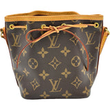 ルイ・ヴィトン LOUIS VUITTON ナノ・ノエ M41346 ブラウン モノグラムキャンバス レディース ショルダーバッグ
