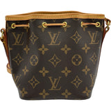 ルイ・ヴィトン LOUIS VUITTON ナノ・ノエ M41346 ブラウン モノグラムキャンバス レディース ショルダーバッグ