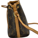ルイ・ヴィトン LOUIS VUITTON ナノ・ノエ M41346 ブラウン モノグラムキャンバス レディース ショルダーバッグ