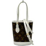 ルイ・ヴィトン LOUIS VUITTON ナノ・バケット M81489 ブラウン モノグラムキャンバス レディース ショルダーバッグ