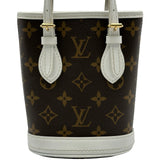 ルイ・ヴィトン LOUIS VUITTON ナノ・バケット M81489 ブラウン モノグラムキャンバス レディース ショルダーバッグ