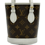 ルイ・ヴィトン LOUIS VUITTON ナノ・バケット M81489 ブラウン モノグラムキャンバス レディース ショルダーバッグ