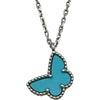 ヴァンクリーフ＆アーペル Van Cleef & Arpels スウィートアルハンブラパピヨンネックレス ホワイトゴールド Au750 ターコイズ ジュエリー