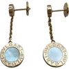 ブルガリ BVLGARI ブルガリブルガリドロップピアス ピンクゴールド Au750 マザーオブパール ダイヤモンド ジュエリー