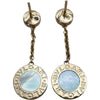 ブルガリ BVLGARI ブルガリブルガリドロップピアス ピンクゴールド Au750 マザーオブパール ダイヤモンド ジュエリー