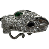 カルティエ Cartier パンテールドゥカルティエダイヤブローチ ホワイトゴールド 750 ダイヤモンド エメラルド オニキス ジュエリー