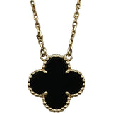 ヴァンクリーフ＆アーペル Van Cleef & Arpels ヴィンテージアルハンブラネックレス ゴールド Au750 オニキス ジュエリー