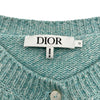 クリスチャン・ディオール Christian Dior Bee刺繍ニットカーディガン 4SBM14CARA グリーン ウール レディース カーディガン