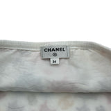 シャネル CHANEL ココマークフラワーキャミワンピース P76762 ホワイト コットン レディース ワンピース