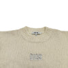 クリスチャン・ディオール Christian Dior スパンコールロゴ半袖ニットセーター 4SBM14DRSB アイボリー アルパカ レディース セーター