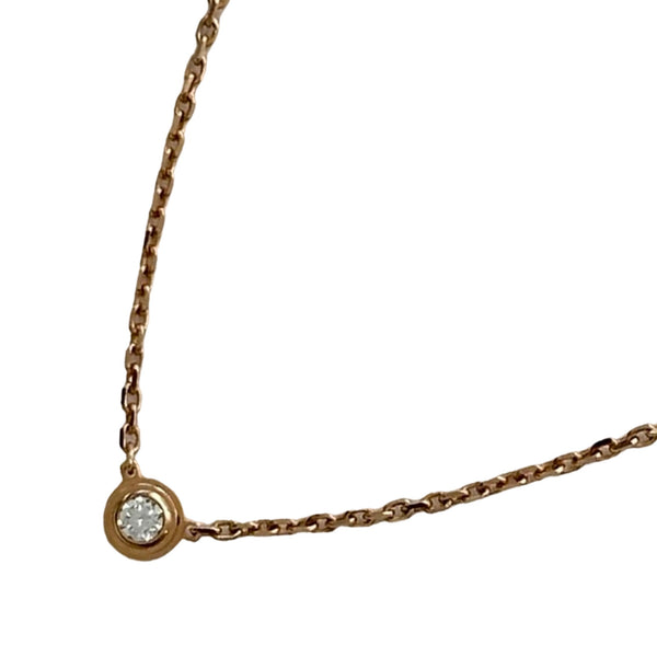 カルティエ Cartier ダムールネックレス ピンクゴールド Au750