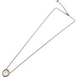 ティファニー TIFFANY＆CO TTWOサークルネックレス ピンクゴールド Au750 マザーオブパール ダイヤモンド ジュエリー